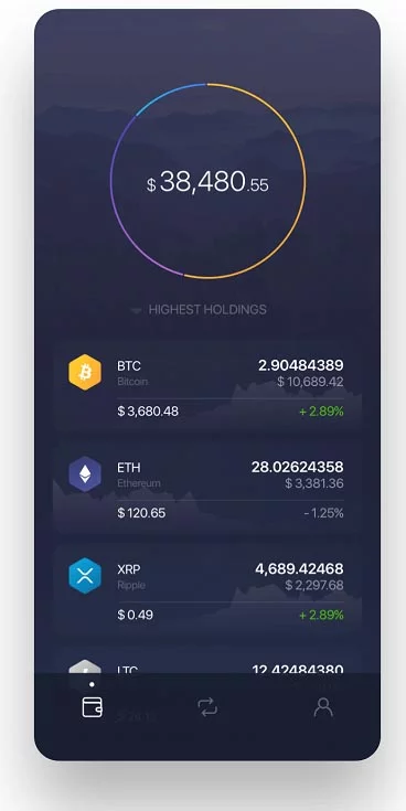 Exodus crypto wallet