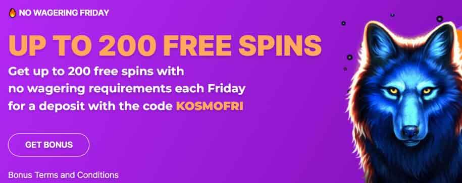 kosmonaut casino freespins