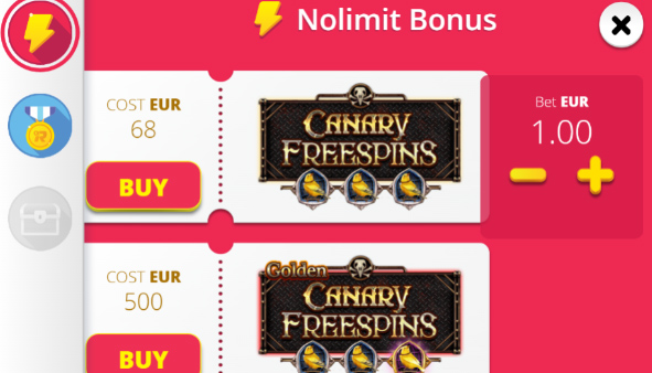 buy the canary freepins and to get the bonus instantly