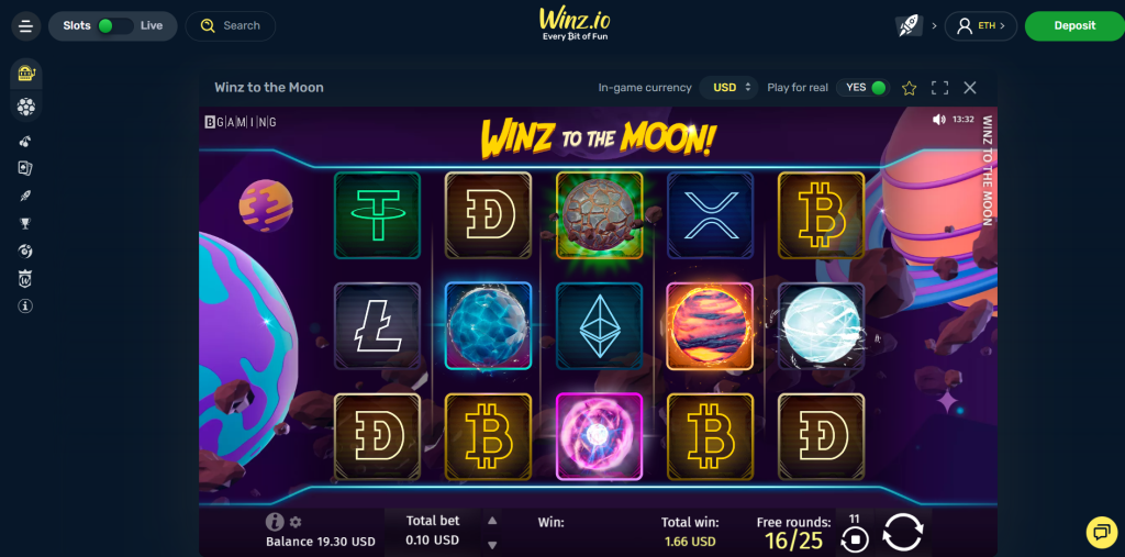 Winz To The Moon Slot