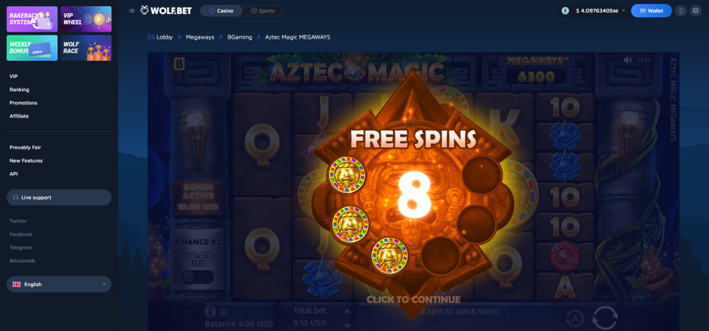 Aztec Magic Slot Bonus