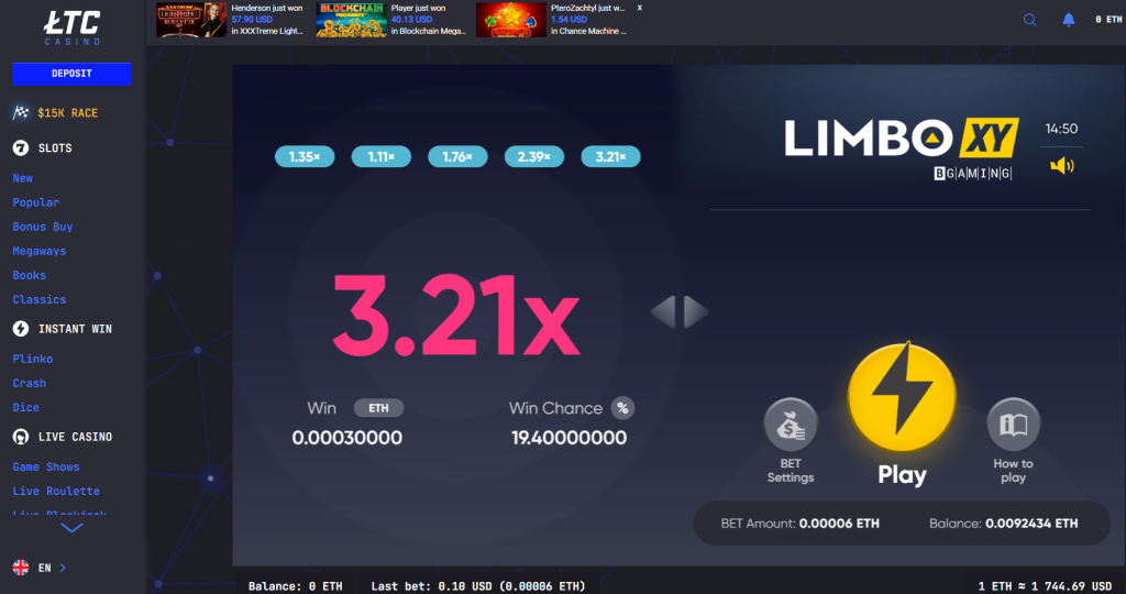 LTC LimboXY Game