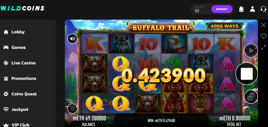 Buffalo Trail slot gameplay