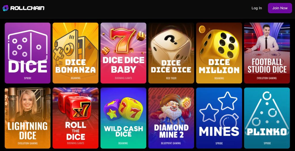 Rollchain Casino Instant Win and Crypto Games